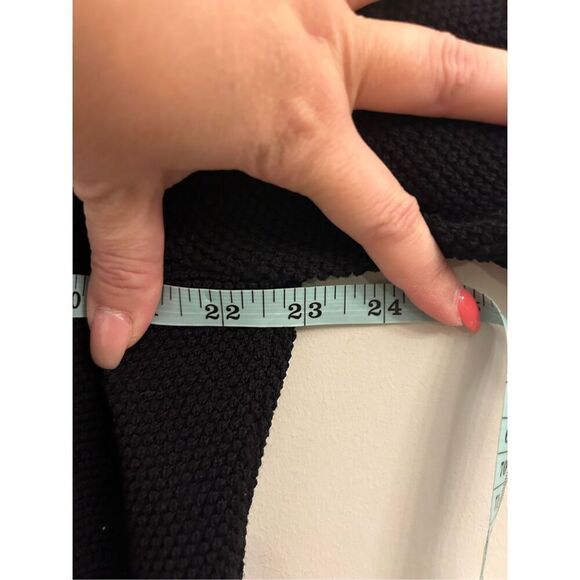 Nine West Short Puff Sleeve Sweater XXL Black - Picture 5 of 6